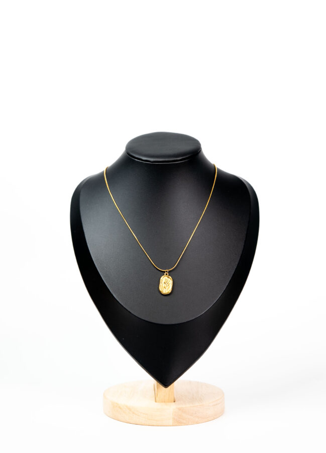 Collier femme Flower pendant necklace plaqué or 18 carats en acier inoxydable - Lumine Jewelry Maroc