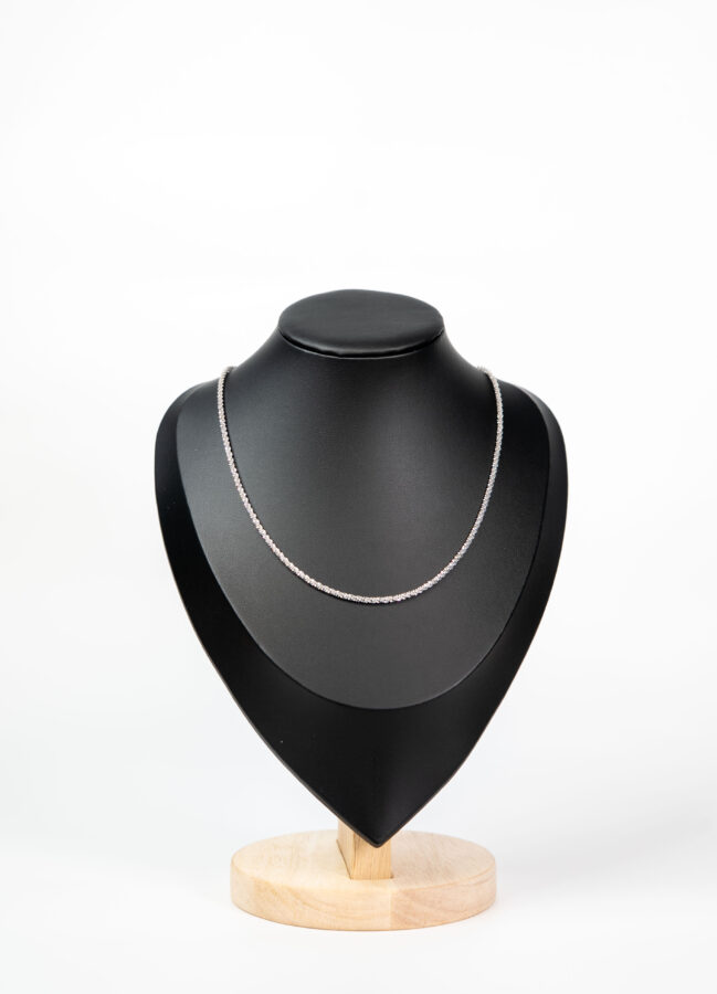 Collier femme Diamond Glow Necklace plaqué or 18 carats en acier inoxydable - Lumine Jewelry Maroc