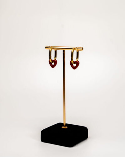 Boucles d'oreilles femme Valentine Earings plaquées or 18 carats en acier inoxydable - Lumine Jewelry Maroc