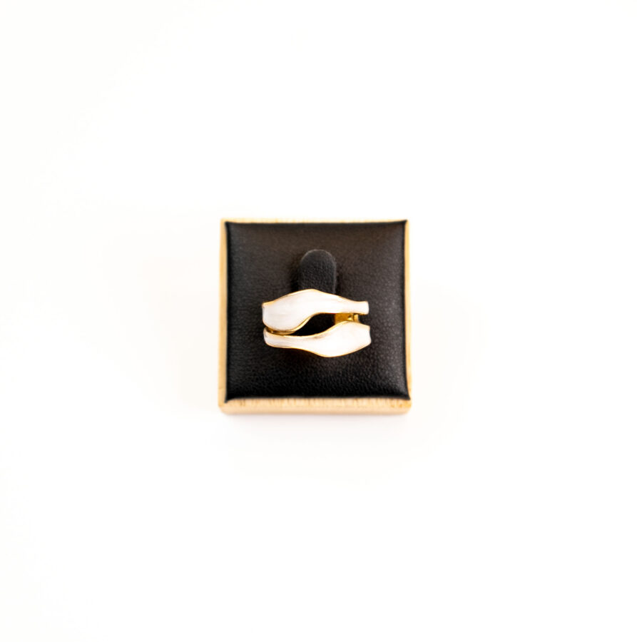 Bague femme Valencia Ring plaquée or 18 carats en acier inoxydable - Lumine Jewelry Maroc