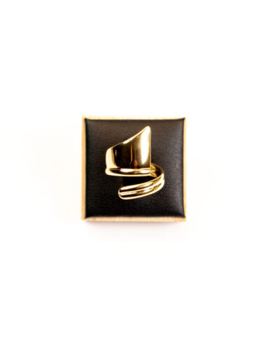 Bague femme YOLE RING plaquée or 18 carats en acier inoxydable - Lumine Jewelry Maroc