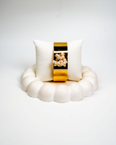 Bangle femme Élodie Bangle plaqué or 18 carats en acier inoxydable - Lumine Jewelry Maroc