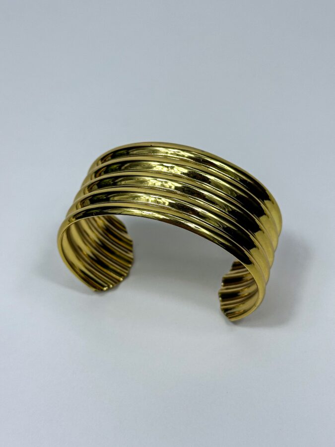 ribbed cuff bangle – Image 2