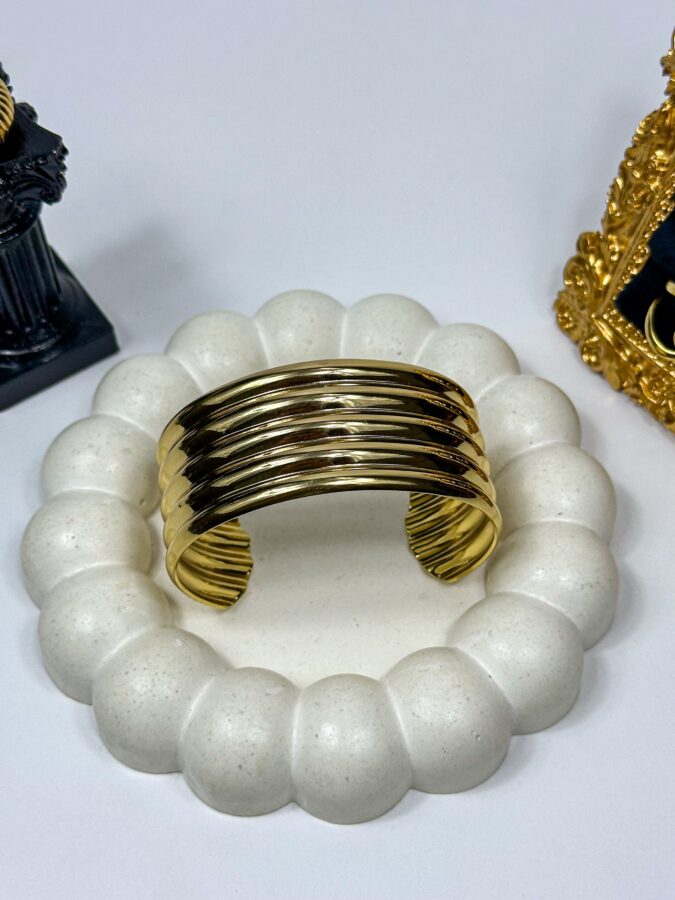 ribbed cuff bangle – Image 3