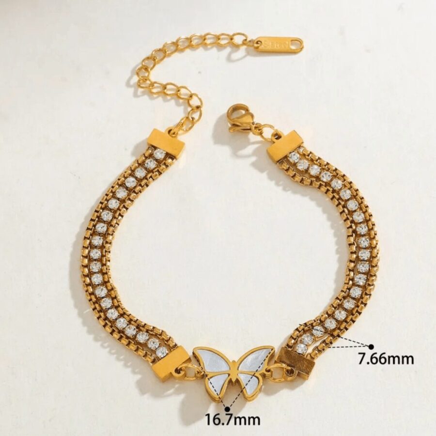 Butterfly Charm Bracelet – Image 4