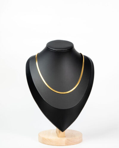 Collier femme SNAKE CHAIN – 4mm plaqué or 18 carats en acier inoxydable - Lumine Jewelry Maroc